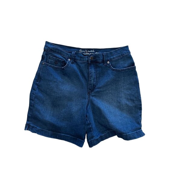 GLORIA VANDERVILT Slimming Effect Denim Shorts Size 6 - Picture 1 of 8